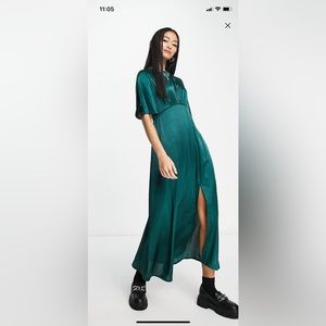 ASOS forest green dress